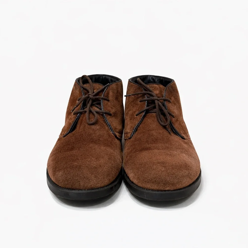 To Boot New York Conte Suede Chukka Boots Mens 11.5 Brown Italian Made